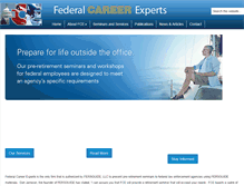 Tablet Screenshot of federalcareerexperts.com